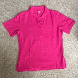 Uniqlo Kids Vibrant Pink Polo Shirt